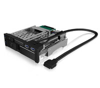 ICY BOX IB-174SSK-U - HDD-Gehäuse - 2.5/3.5 Zoll - SAS - SATA - Serial ATA II - Serial ATA III - USB Konnektivität - Schwarz