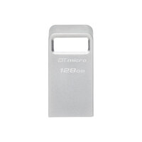 Kingston DataTraveler Micro - 128 GB - USB Typ-A - 3.2 Gen 1 (3.1 Gen 1) - 200 MB/s - Ohne Deckel - Silber