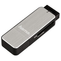 I-00123900 | Hama USB-3.0-Kartenleser, SD/microSD, Silber | 00123900 | PC Komponenten