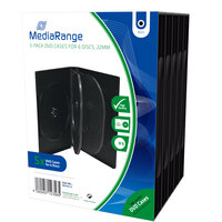 P-BOX35-6 | MEDIARANGE BOX35-6 - DVD-Hülle - 6 Disks - Schwarz - Kunststoff - 120 mm - 136 mm | BOX35-6 | Verbrauchsmaterial