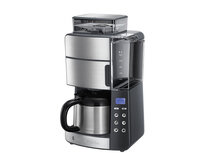 Russell Hobbs Grind and Brew Thermal Carafe - Kombi-Kaffeemaschine - 1 l - Kaffeebohnen - Eingebautes Mahlwerk - Schwarz - Edelstahl