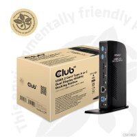 P-CSV-1460 | Club 3D USB 3.0 Dual Display 4K60Hz Docking...
