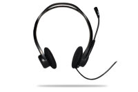 Y-981-000100 | Logitech 960 USB Computer Headset - Kopfhörer - Kopfband - Anrufe/Musik - Schwarz - Binaural - 2,4 m | 981-000100 | Audio, Video & Hifi