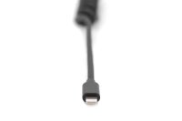 AAK-600434-006-SN | DIGITUS USB 2.0 - USB - C auf Lightning Spiralkabel | Herst. Nr. AK-600434-006-S | Kabel / Adapter | EAN: 4016032482567 |Gratisversand | Versandkostenfrei in Österrreich