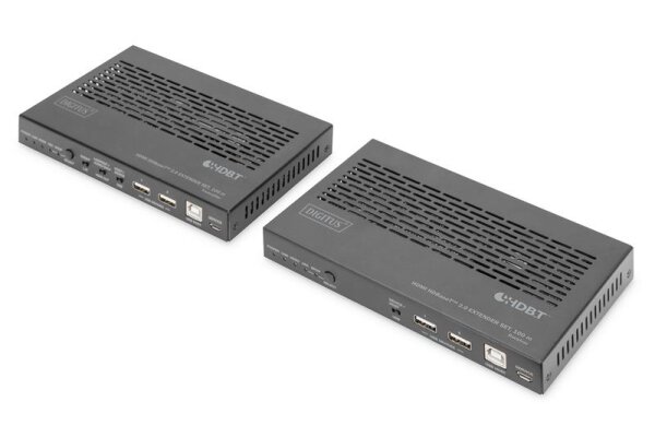 ADS-55523N | DIGITUS HDMI HDBaseT Extender Set 3.0/USB/PoC/RS232/IR/eARC/100m - Kabel-/Adapterset - Digital/Daten | DS-55523 | Zubehör
