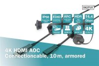 AAK-330130-100-SN | DIGITUS 4K HDMI - AOC - gepanzertes  Verbindungskabel mit Schutzhülse | Herst. Nr. AK-330130-100-S | Kabel / Adapter | EAN: 4016032483823 |Gratisversand | Versandkostenfrei in Österrreich
