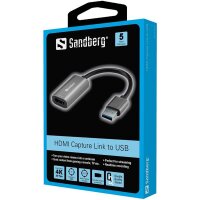 A-134-19 | SANDBERG 134-19 - 2.0 - USB Typ-A - HDMI-Ausgang | Herst. Nr. 134-19 | Kabel / Adapter | EAN: 5705730134197 |Gratisversand | Versandkostenfrei in Österrreich