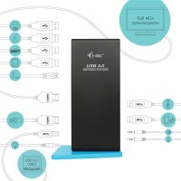 A-U3DUALHDMIDOCK | i-tec USB 3.0/USB-C Dual HDMI Docking...