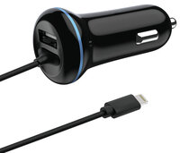 P-797169 | ACV USB-Kfz-Ladegerät Apple 8Pin 12V/24V 2.4A schwarz | 797169 | Zubehör