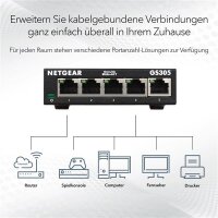 Y-GS305-300PES | Netgear GS305 - Switch - unmanaged - 5 x...