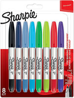Sharpie 2065409 - Mehrfarben - Fein / Ultrafein - Keramik - Stoff - Leder - Metall - Papier - Kunststoff - AP - 8 Stück(e) - Sichtverpackung
