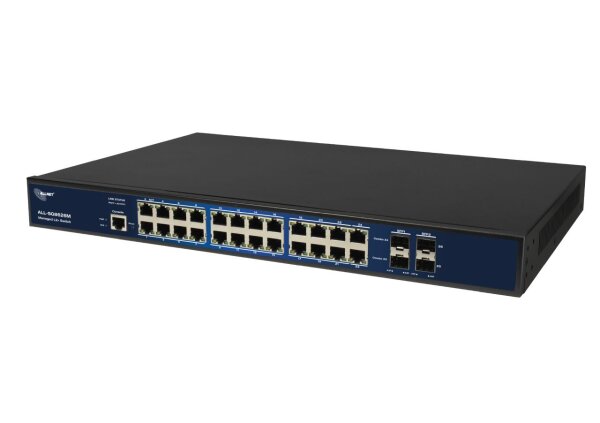 L-ALL-SG8626M | ALLNET Switch full managed 24 Port Gigabit 24x LAN 4x SFP Lüfterlos 19 - Switch - 1 Gbps | ALL-SG8626M | Netzwerktechnik