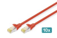 DIGITUS CAT 6A S/FTP Patchkabel, 10 Stück