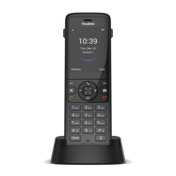 L-1302023 | Yealink W78H - IP-Telefon - Schwarz - Kabelloses Mobilteil - Tisch/Bank - 50 m - 300 m | 1302023 | Telekommunikation