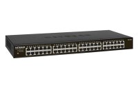 Y-GS348-100EUS | Netgear GS348 Unmanaged Gigabit Ethernet (10/100/1000) 1U Schwarz - Unmanaged - Gigabit Ethernet (10/100/1000) - Rack-Einbau - 1U | GS348-100EUS | Netzwerkgeräte |