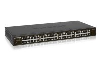 Y-GS348-100EUS | Netgear GS348 Unmanaged Gigabit Ethernet (10/100/1000) 1U Schwarz - Unmanaged - Gigabit Ethernet (10/100/1000) - Rack-Einbau - 1U | GS348-100EUS | Netzwerkgeräte |