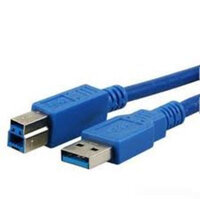 MEDIARANGE 1.8m - USB2.0-A - USB2.0-B - 1,8 m - USB A - USB B - USB 3.2 Gen 1 (3.1 Gen 1) - Männlich/Männlich - Blau