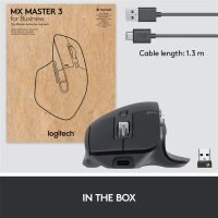 P-910-006582 | Logitech MX Master 3s for Business - rechts - Laser - RF Wireless + Bluetooth - 8000 DPI - Graphit | Herst. Nr. 910-006582 | Eingabegeräte | EAN: 5099206107885 |Gratisversand | Versandkostenfrei in Österrreich