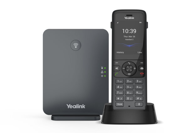 L-W78P | Yealink W78P - IP-Telefon - Schwarz - Kabelloses Mobilteil - Tisch/Wand - 50 m - 300 m | W78P | Telekommunikation