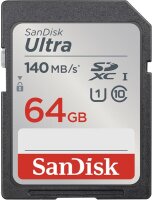 A-SDSDUNB-064G-GN6IN | SanDisk Ultra 64GB SDXC 140MB/s - Extended Capacity SD (SDXC) | SDSDUNB-064G-GN6IN | Verbrauchsmaterial