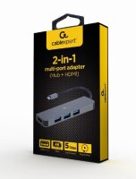 P-A-CM-COMBO2-01 | Gembird A-CM-COMBO2-01 USB Type-C 2-in-1 multi-port adapter Hub+ HDMI - Adapter - Digital/Daten | A-CM-COMBO2-01 | Netzwerktechnik | GRATISVERSAND :-) Versandkostenfrei bestellen in Österreich