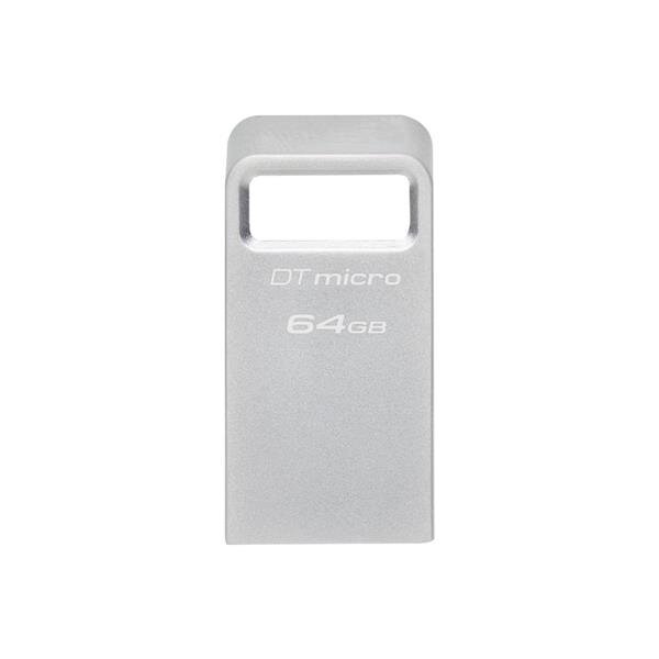 Y-DTMC3G2/64GB | Kingston DataTraveler Micro - 64 GB - USB Typ-A - 3.2 Gen 1 (3.1 Gen 1) - 200 MB/s - Ohne Deckel - Silber | DTMC3G2/64GB | Verbrauchsmaterial