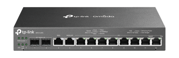 L-ER7212PC | TP-LINK Router 3 in 1 Processore Dual-Core 1.2 Ghz 1 GB RAM DDR3 x2 porte Gigabit SFP | ER7212PC | Netzwerktechnik