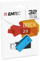 P-ECMMD32GC352 | EMTEC C350 Brick 2.0 - 32 GB - USB Typ-A - 2.0 - 15 MB/s - Drehring - Schwarz - Blau | Herst. Nr. ECMMD32GC352 | Flash-Speicher | EAN: 3126170159793 |Gratisversand | Versandkostenfrei in Österrreich
