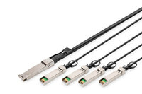 P-DN-81321 | DIGITUS 40G QSFP+ to 4XSFP+ Direct Attach Cable 1m - 1 m - QSFP+ - 4x SFP+ | DN-81321 | Zubehör