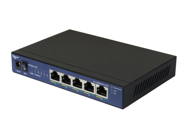 L-ALL-SG8005P-2.5G | ALLNET Switch unmanaged 5 Port 2.5GBit 5x PoE 1x LAN| LüfterlosALL-SG8005P-2 - Switch - 1 Gbps | ALL-SG8005P-2.5G | Netzwerktechnik
