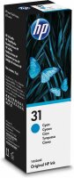 Y-1VU26AE | HP 31 70-ml Cyan Original Ink Bottle - Cyan - HP - HP Ink Tank 310 - HP Ink Tank Wireless 410 - HP Smart Tank 350 - HP Smart Tank Wireless 450 - HP Smart... - 8000 Seiten - Standardertrag - 70 ml | 1VU26AE | Verbrauchsmaterial