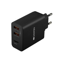 P-CNE-CHA08B | Canyon H-08 Universal 3xUSB AC charger (in wall) with over-voltage | CNE-CHA08B | Zubehör