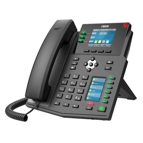 A-X4U | Fanvil X4U - IP-Telefon - Schwarz - Kabelgebundenes Mobilteil - 12 Zeilen - LCD - 7,11 cm (2.8 Zoll) | X4U | Telekommunikation