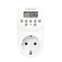 LogiLink ET0007 - Tages-/Wochenzeitschaltuhr - Weiß - Digital - LCD - Tasten - CE