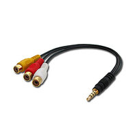 P-35539 | Lindy Audio-Video-Adapter CV+Audio-Stereo mit 4-Segment - Kabel | 35539 | Zubehör