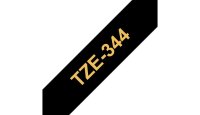 F-TZE344 | Brother Schriftband 18mm - Gold auf Schwarz - TZe - Wärmeübertragung - Brother - PT-2430PC - PT-2700 - PT-2730 - PT-9600 - PT-9700PC - PT-9800PCN - 1,8 cm | TZE344 | Verbrauchsmaterial | GRATISVERSAND :-) Versandkostenfrei bestellen in Österrei