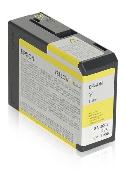 F-C13T580400 | Epson T5804 - Druckerpatrone - 1 x Gelb | C13T580400 | Verbrauchsmaterial