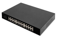 DIGITUS 24 -Port Gigabit Netzwerk Switch - Unmanaged - Gigabit Ethernet (10/100/1000) - Vollduplex