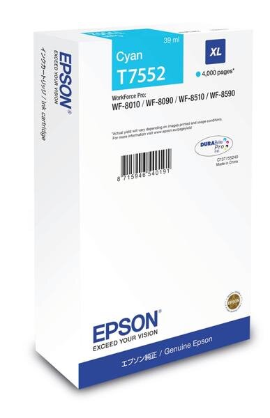 F-C13T755240 | Epson Tintenpatrone XL Cyan - 1 Stück(e) | C13T755240 | Verbrauchsmaterial