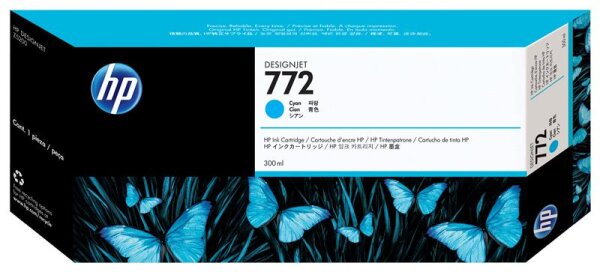 F-CN636A | HP DesignJet 772 - Tintenpatrone Original - Cyan - 300 ml | CN636A | Verbrauchsmaterial
