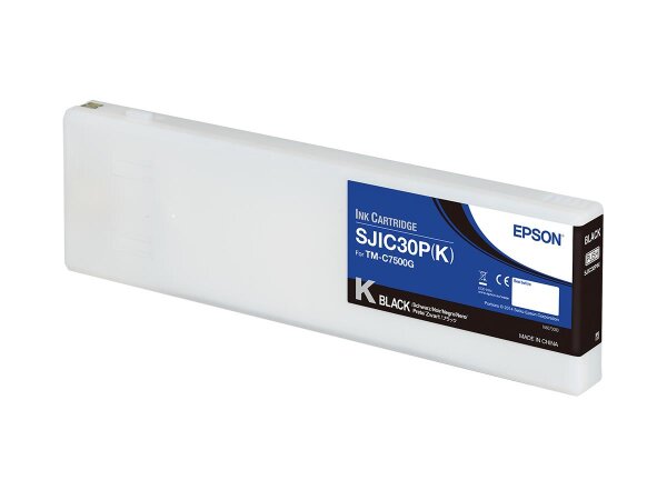 F-C33S020639 | Epson SJIC30P(K): Ink cartridge for ColorWorks C7500G (Black) - Original - Tinte auf Pigmentbasis - Schwarz - Epson - ColorWorks C7500G - 1 Stück(e) | C33S020639 | Verbrauchsmaterial