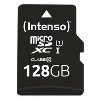 F-3423491 | Intenso 128GB microSDXC - 128 GB - MicroSDXC - Klasse 10 - UHS-I - 90 MB/s - Class 1 (U1) | 3423491 | Verbrauchsmaterial