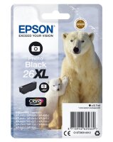 F-C13T26314012 | Epson Polar bear Singlepack Photo Black 26XL Claria Premium Ink - Hohe (XL-) Ausbeute - Tinte auf Farbstoffbasis - 8,7 ml - 400 Seiten - 1 Stück(e) | C13T26314012 | Verbrauchsmaterial