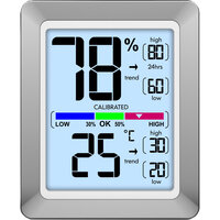 I-WS 9460 | Technoline WS 9460 - Silber - Innen-Hygrometer - Innen-Thermometer - Hygrometer - Thermometer - Hygrometer - Thermometer - Akku - 73 mm | WS 9460 | Elektro & Installation