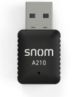 P-4384 | Snom A210 - Kabellos - USB - WLAN - Wi-Fi 5 (802.11ac) - 433 Mbit/s - Schwarz | Herst. Nr. 4384 | Zubehör Telefone | EAN: 4260059582445 |Gratisversand | Versandkostenfrei in Österrreich