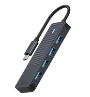 Rapoo USB-C Hub auf USB-A grau