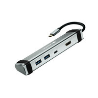 Canyon USB-4-in1 HUB USB-C> HDMI/2xUSB/USB-C 60W retail - Hub - USB Typ C