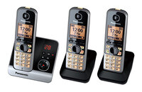 I-KX-TG6723GB | Panasonic KX-TG6723GB - DECT-Telefon - Freisprecheinrichtung - 100 Eintragungen - Anrufer-Identifikation - Schwarz | KX-TG6723GB | Telekommunikation