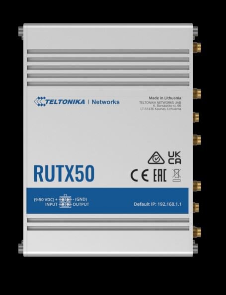 L-RUTX50 | Teltonika · Router· RUTX50· 5G Modem Router/WLAN - WLAN - 3,3 Gbps | RUTX50 | Netzwerktechnik