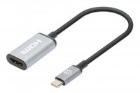 Manhattan 4Ka60Hz USB 3.2 Typ C auf HDMI-Adapter 15cm Kabel - Kabel - Digital/Daten